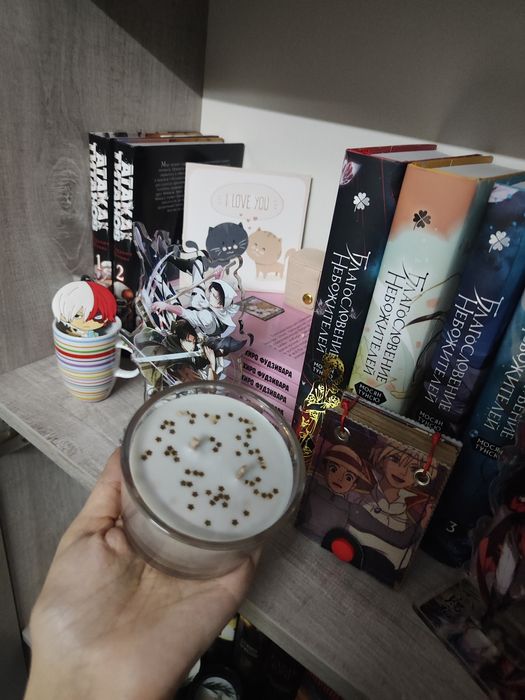 Глитерные свечи 100-140мл из соевого воска