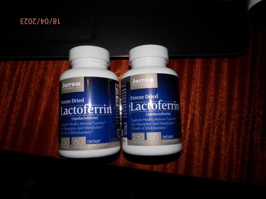 Лактоферин - Lactoferrin Jarrow Formulas 250 мг, 60 капсули