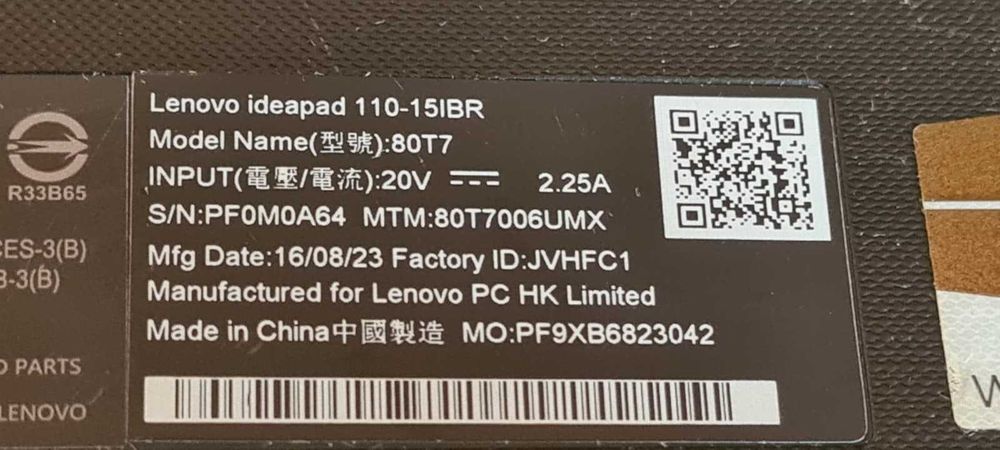 Laptop Lenovo cu procesor Celeron Dual Core,4 Gb RAM si HDD de 500 Gb