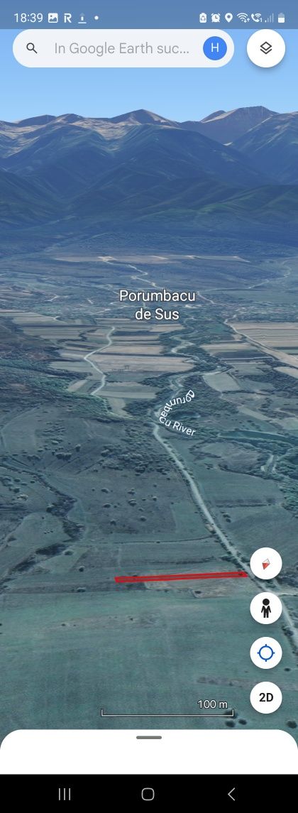Teren 1700m² direct la ṣosea Porumbacu de jos