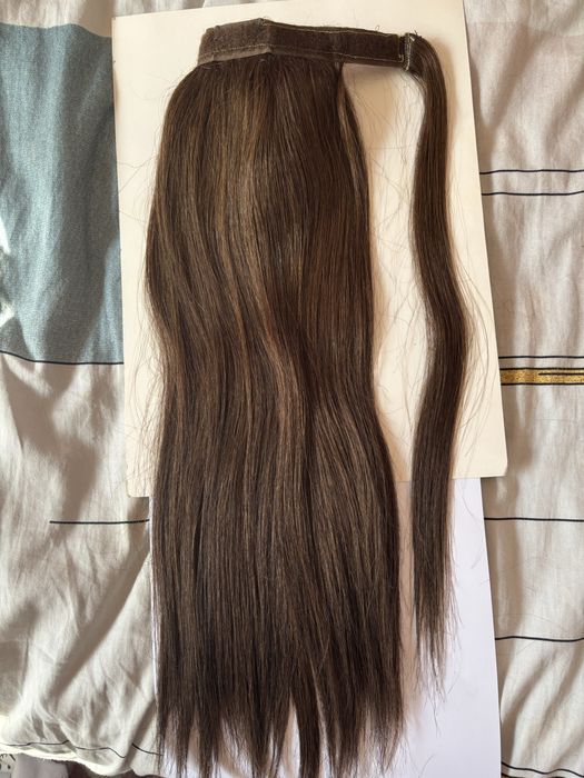 Опашка от естествена Индийска коса 50см клас GOLD