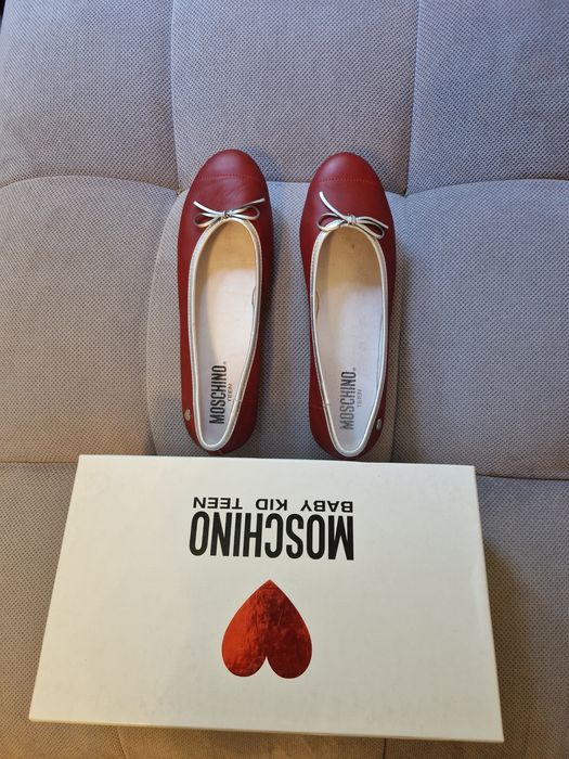 Balerini Moschino piele naturala