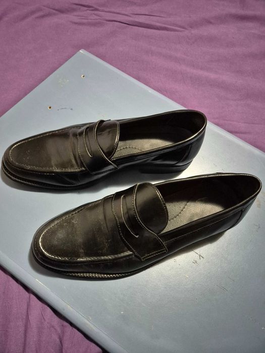 Pantofi barbatesti, piele naturala, purtati, stare buna, marime 42,5