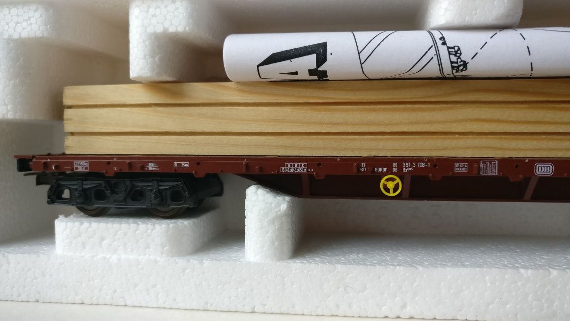 Set vagoane marfă/platformă H0, 1:87