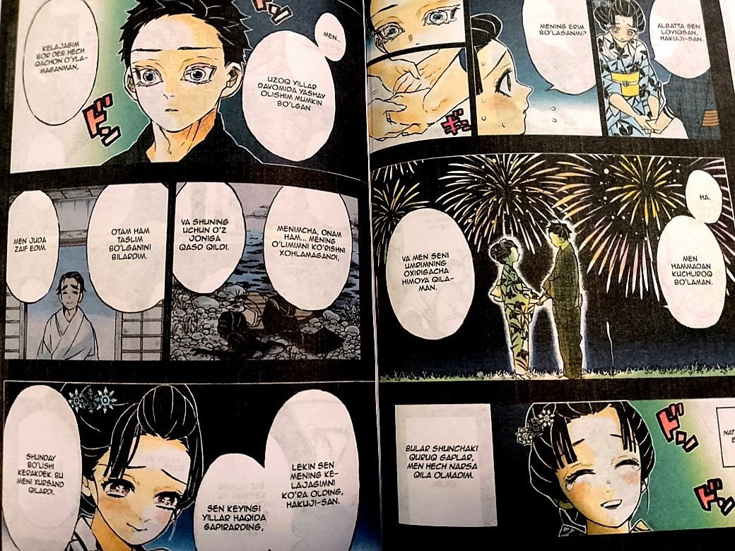 Iblislar qotili manga 18 (Demon slayer) oʻzbek tilida