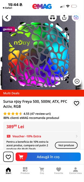 Sursa RGB nJoy FREYA 500W