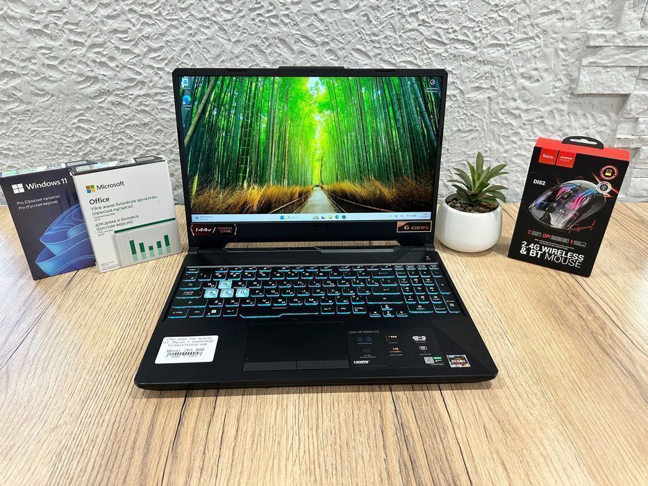 Игровой ноутбук ASUS TUF Gaming A15 /Ryzen 5-4600H/8GB/512GB/GTX1650-4