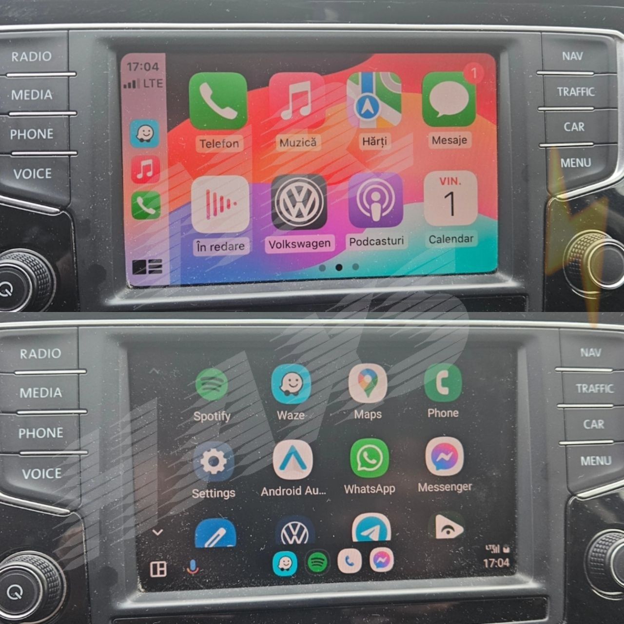 Update software, harti, codari Audi VW Skoda Seat Android Auto/Carplay