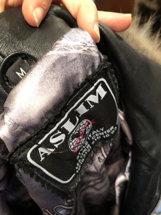 Яке естествена кожа с качулка с пух