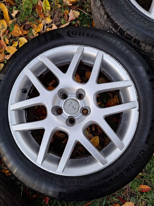 Jante aliaj R16 cu tot cu cauciucuri vară vw golf 4, bora, skoda, audi