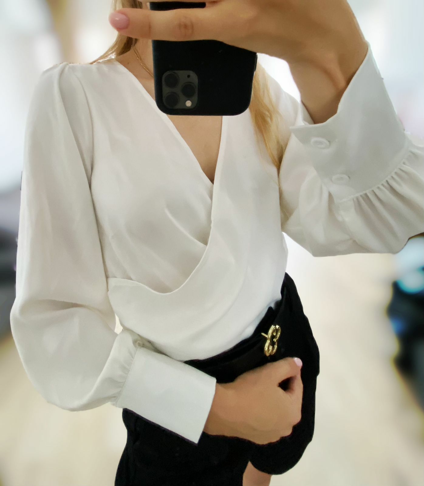 Bluza alba noua matlasata