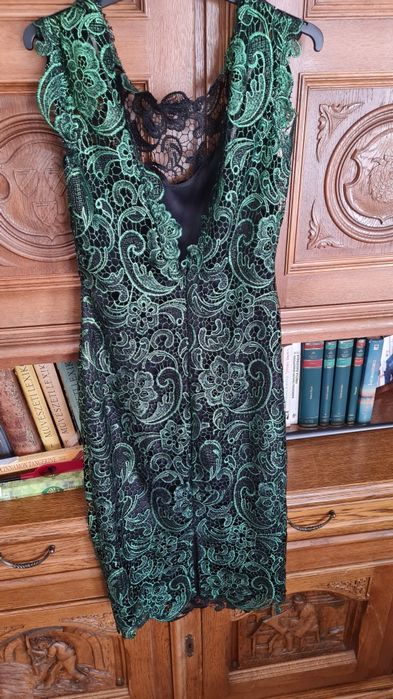 Rochie Miss Grey verde smarald