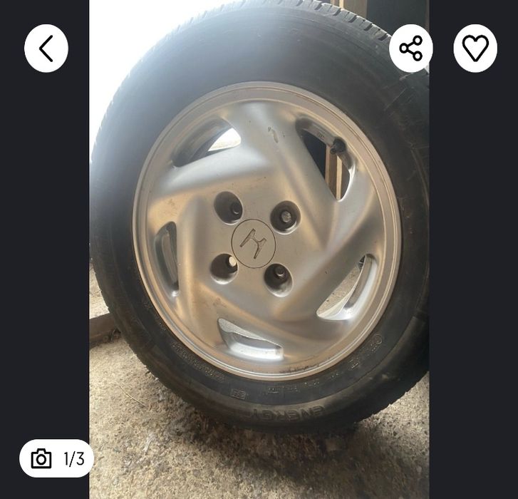 Продам шипованную резину с дисками 4×114.3