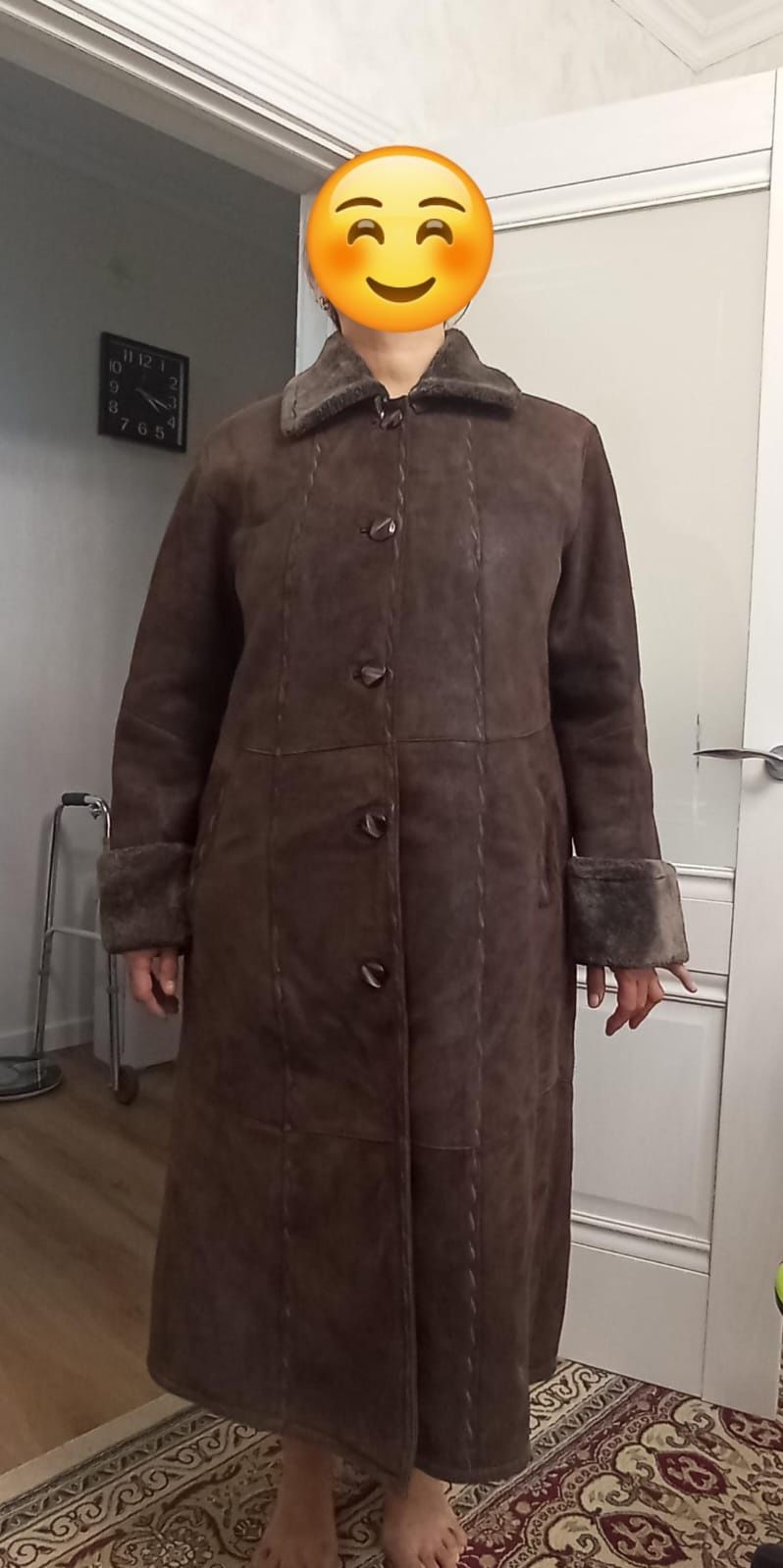 Зимняя дубленка почти новая