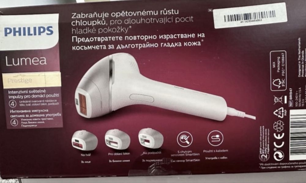 Фотоепилатор Philips Lumea с 4 приставки