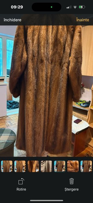 Haină lungă blană naturală