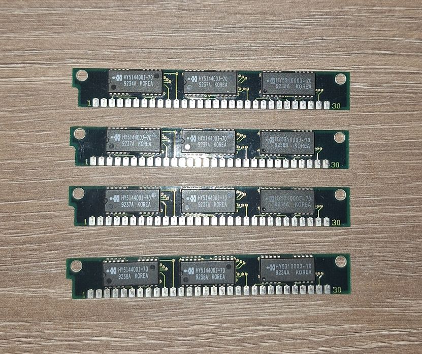 Module SIMM 1MB RAM Hyundai HYM591000AM-70 Korea 30 Pini