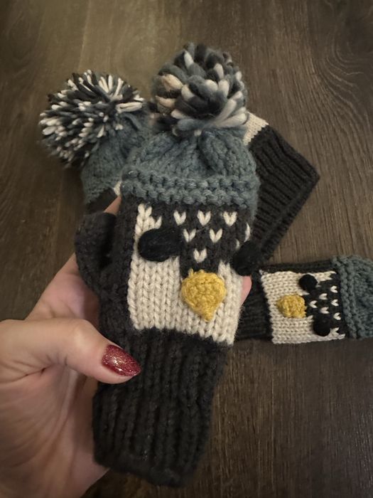 Зимна шапка и ръкавици Zara 1-3 години