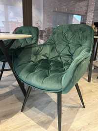 Masa dining cu 2 scaune Velvet Green incluse, mobiler Delta Studio