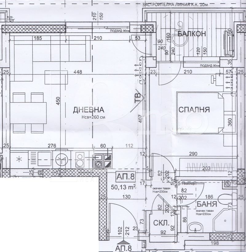 Продава се Двустаен апартамент в София, Суходол - 56 кв.м за 1694 €/кв.м - Снимка #9