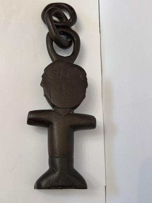 Statueta africana, zeita fertilitatii Ashanti. Papusa,talisman,amuleta