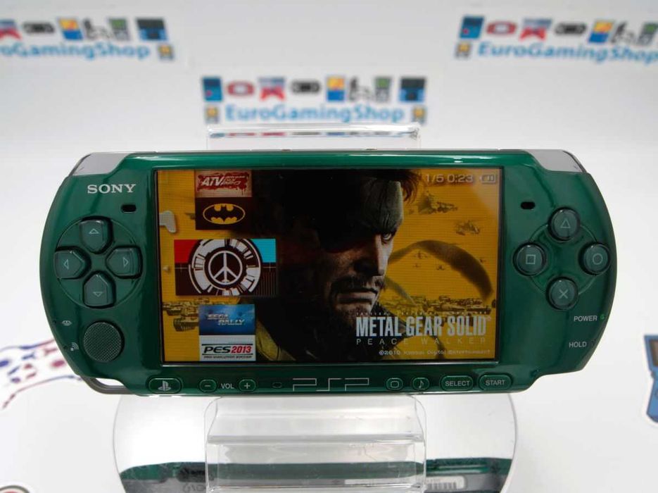 Sony PSP 3000 Green/CFW 6.60/64GB/50Jocuri, imp. Jap [JP19PSP3-01]