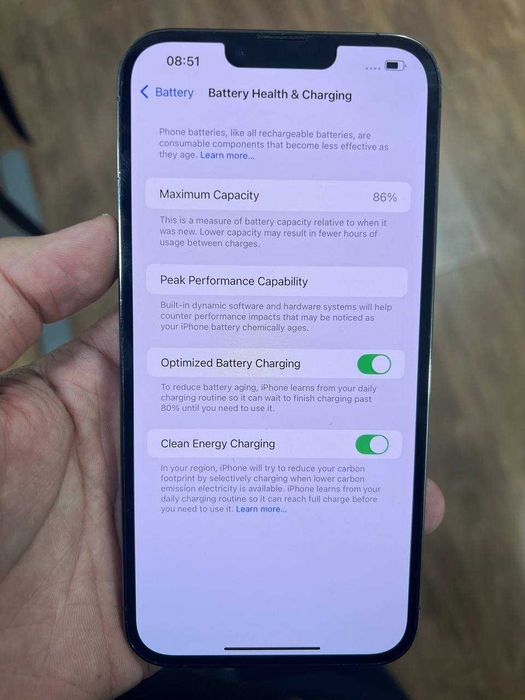 iPhone 13 Pro Max 128 GB 86% LL/A