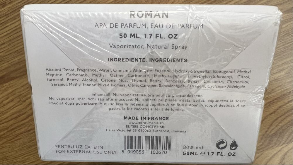 Apa de parfum “ROMAN” pentru barbati