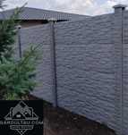Garduri din placi de beton stalpi beton placi de gard Model Saturn