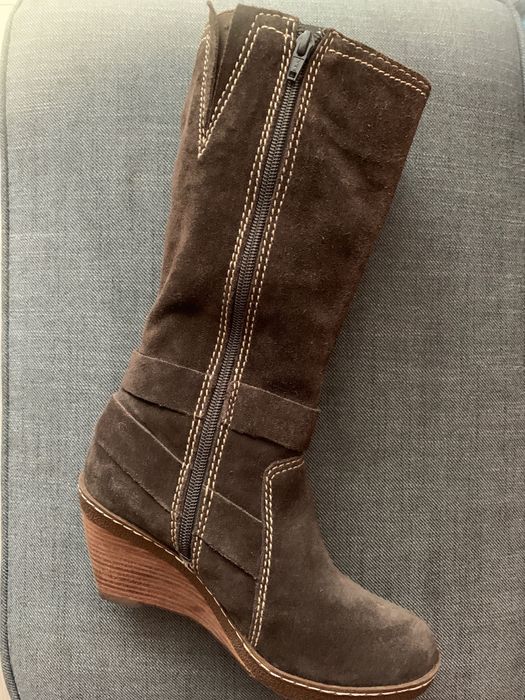 Cizme piele intoarsa Clarks