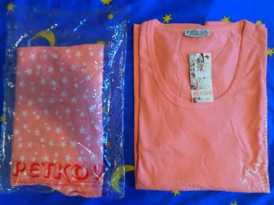 Памучна дамска пижама (2ХЛ)