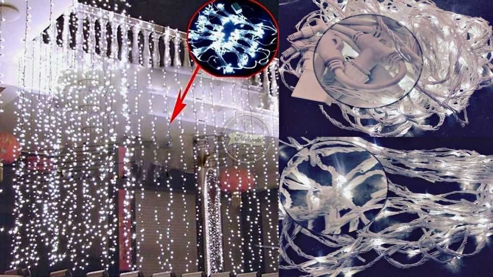Perdea Luminoasa exterior 5 m inaltime, Perdea luminoasa cauciucata