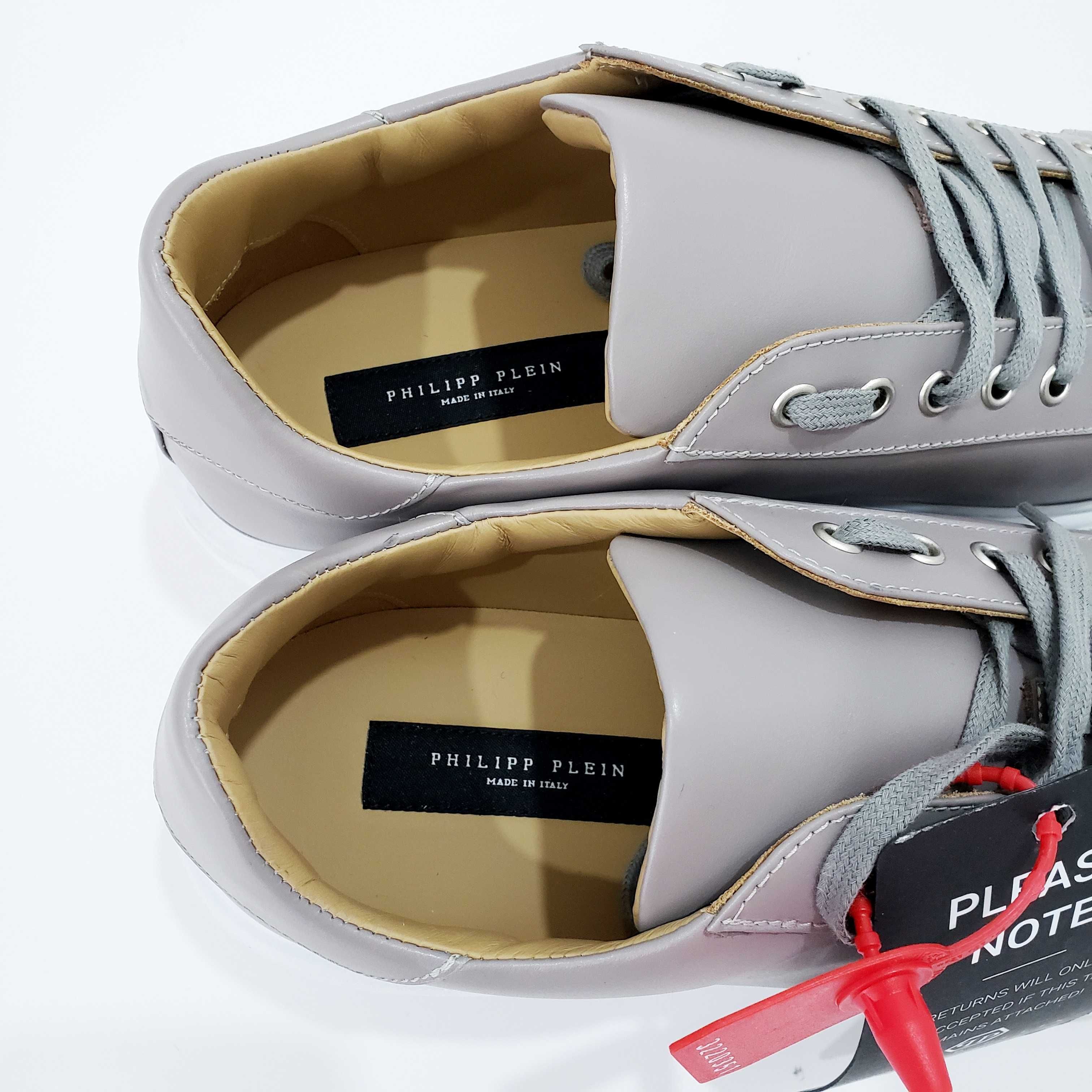 PHILIPP PLEIN Hexagon Leather Sneaker Оригинални Кецове Обувки 44
