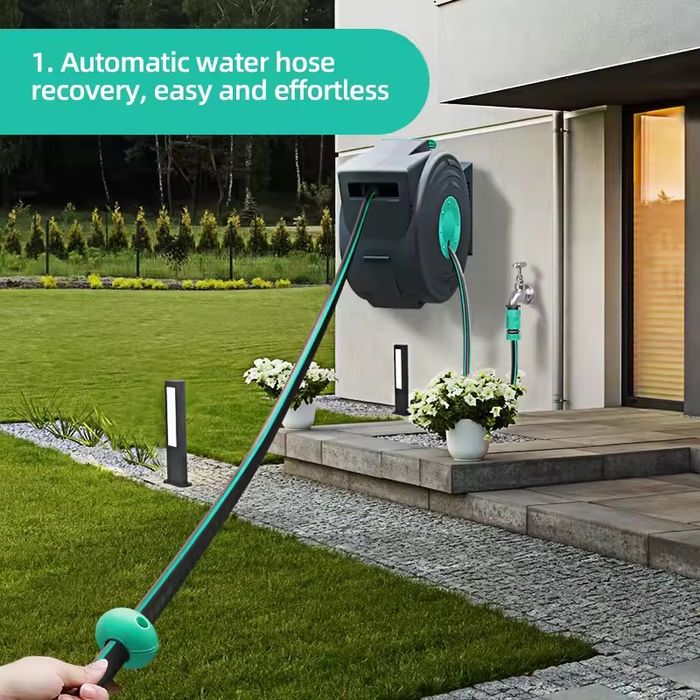Derulator furtun autoretractabil 25 de metri lungime