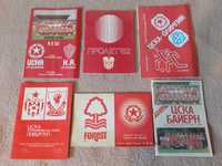 Футболни програми,календари,билети,снимки на ЦСКА