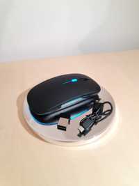 Mouse wireless reîncărcabil luminos RGB Bluetooth și reciver