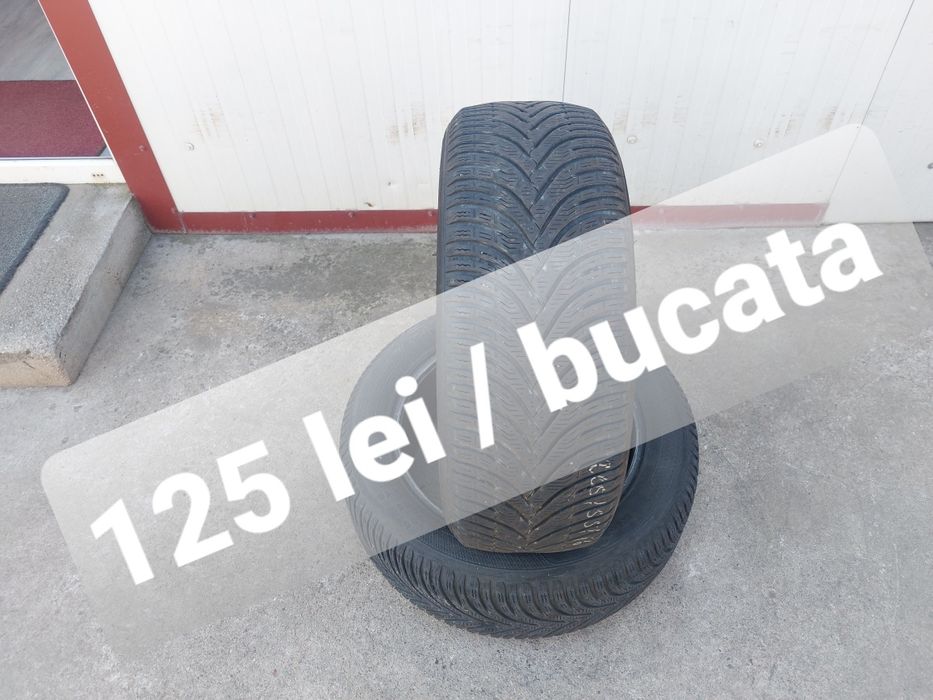 125 lei bucata! Doua anvelope M+S/IARNA 205 55 16 Kleber