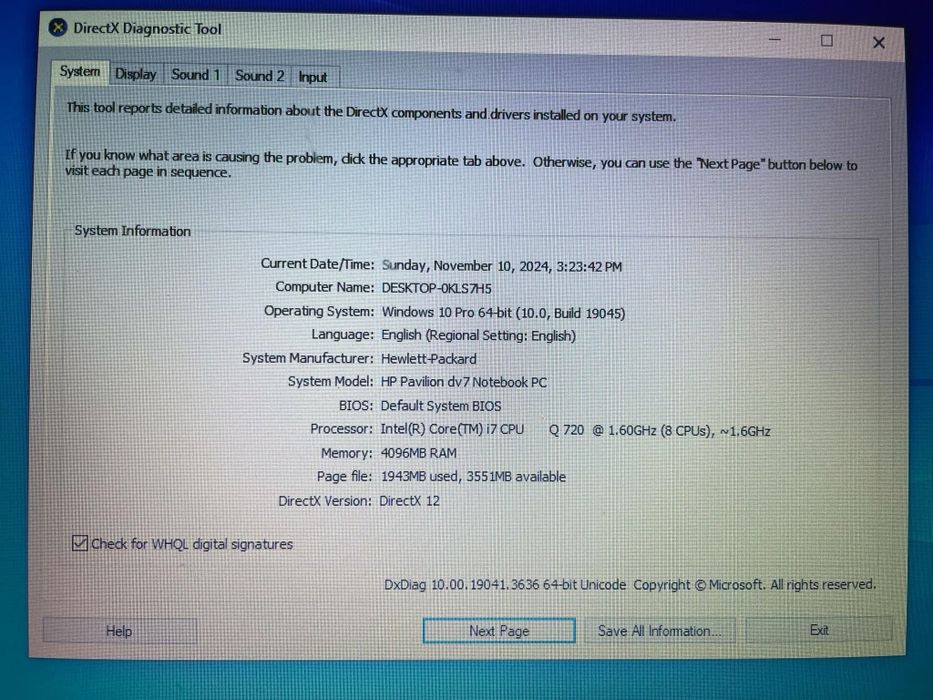 Vand laptop HP Pavilion