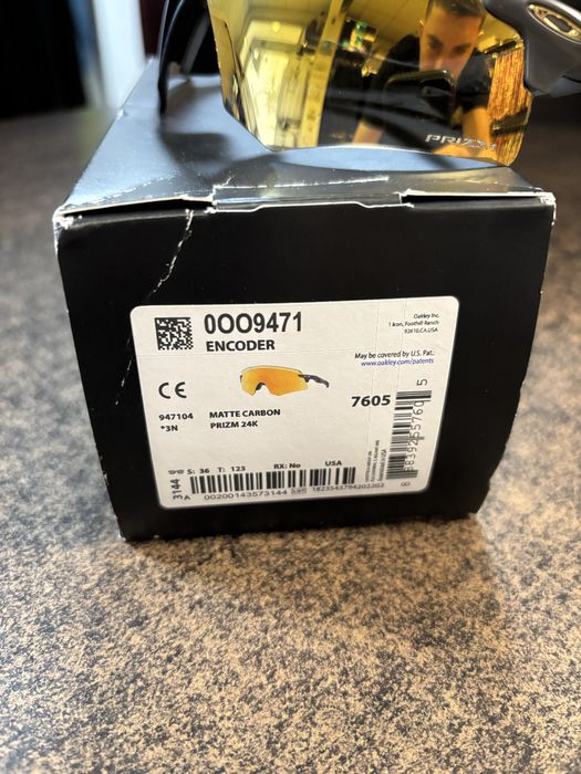 Oakley Encoder Glasses - Matte Carbon/Prizm 24K