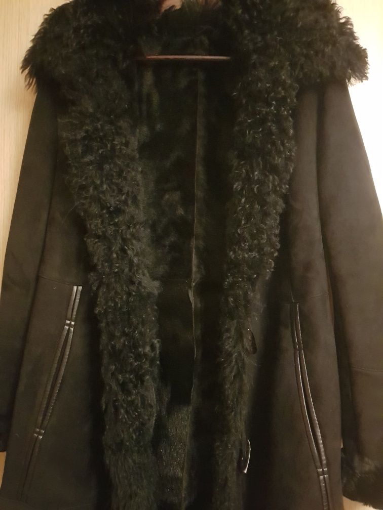 Луксозно кожено палто