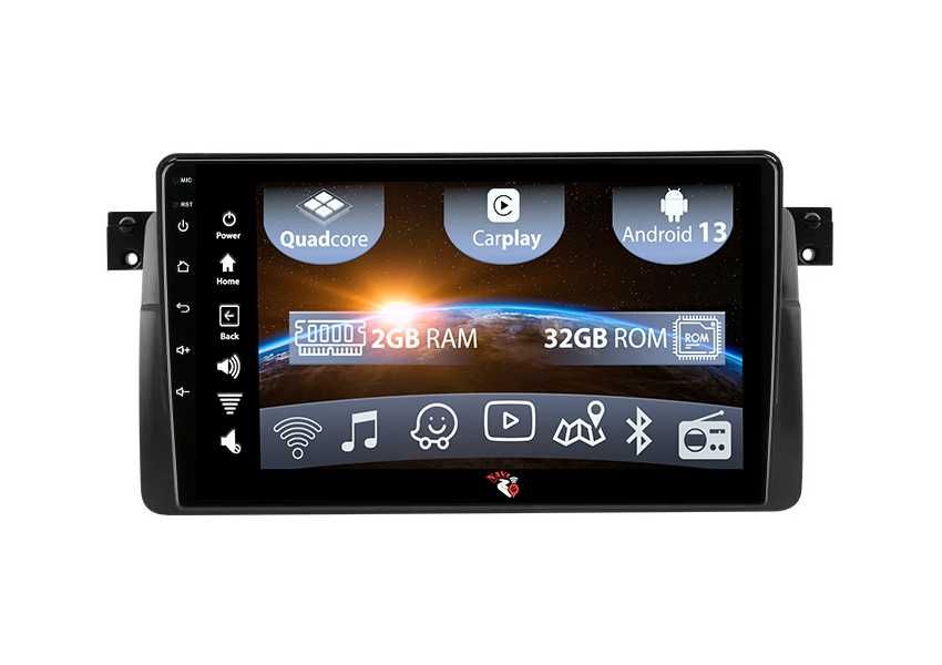 Navigatie AUTO BMW E46 2GB RAM 32 ROM ANDROID 13  GPS Camera