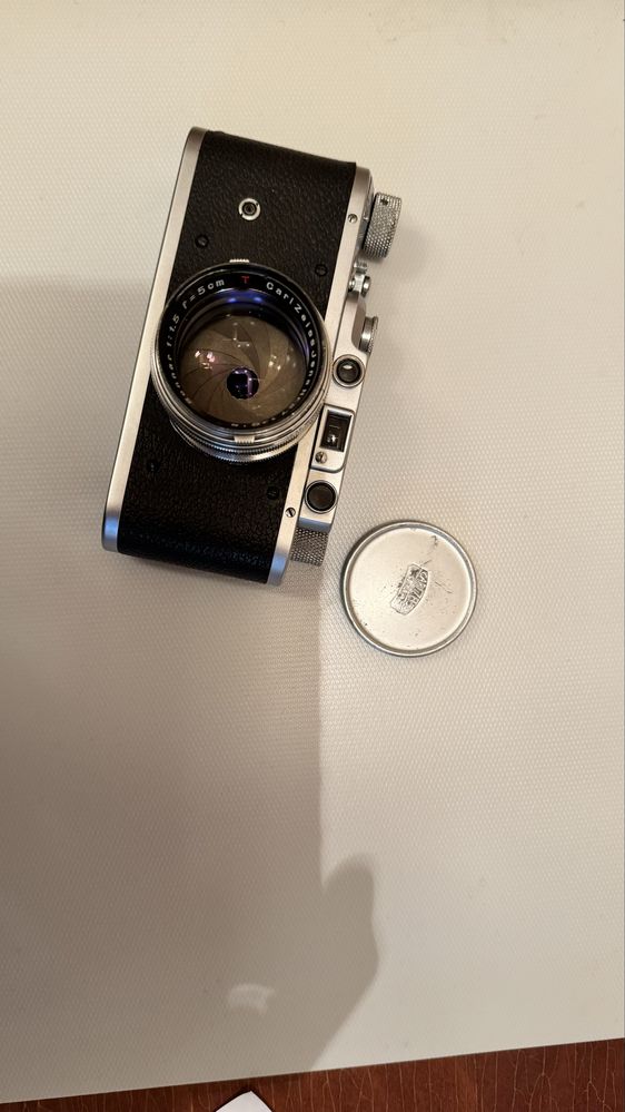 фотоаппарат Leica II 1939г с объективом Zeiss Sonnar 50 1.5