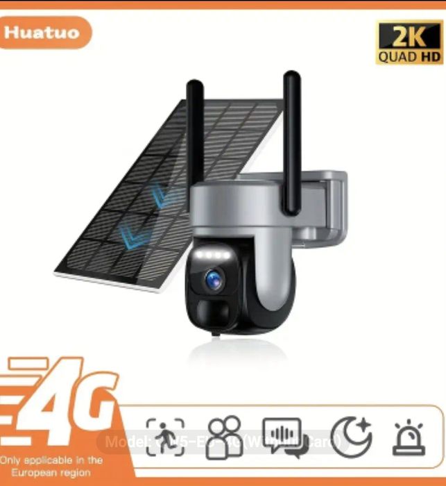 Camera supraveghere cartela sim 4g SAU WiFI panou solar slot microsd