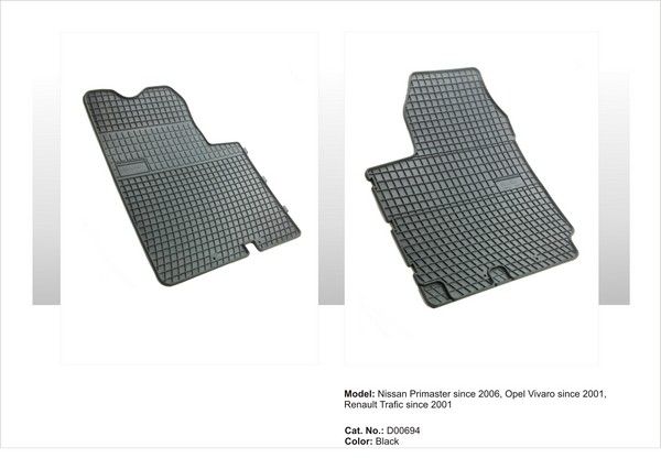 Covoare cauciuc RENAULT TRAFIC 2001-2004