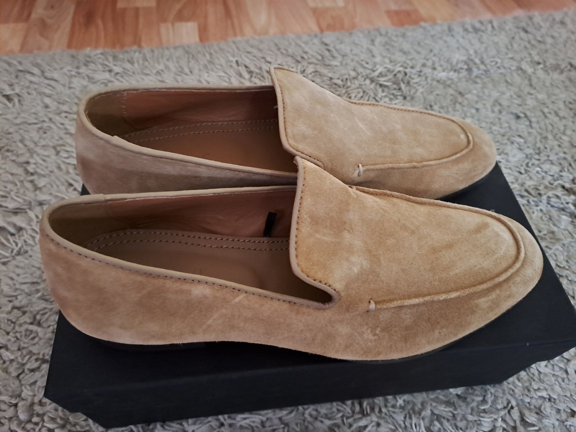 Mocasini Zara din piele intoarsa,40,no,model Dsquared2i