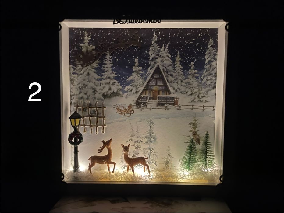 Коледни светещи рамки