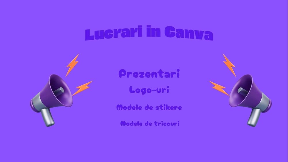 Realizez design la cerere în Canva