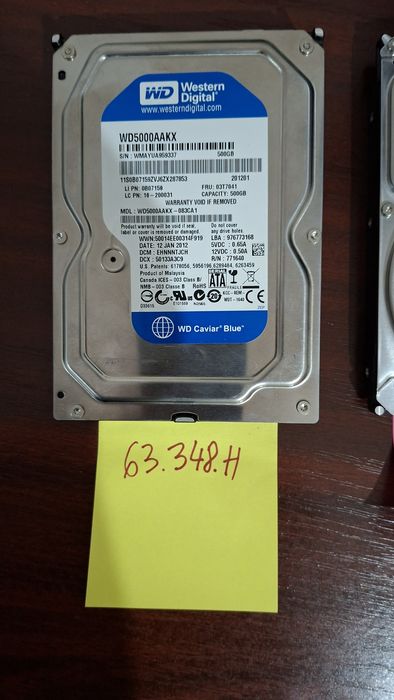 Pachet 3HDD uri de 500gb la oferta 100 lei,, 3.5 inch