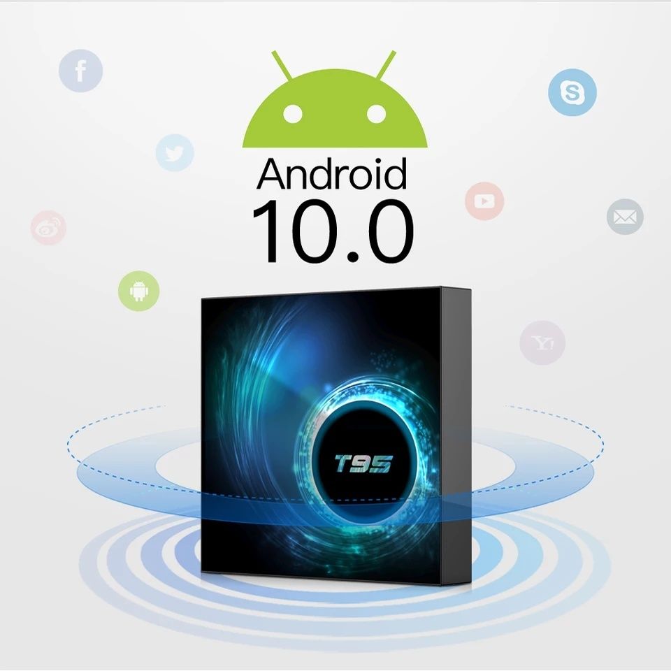 SmartBox T95 4/32gb android.Youtube+KanallarBepul 5000ta.shx