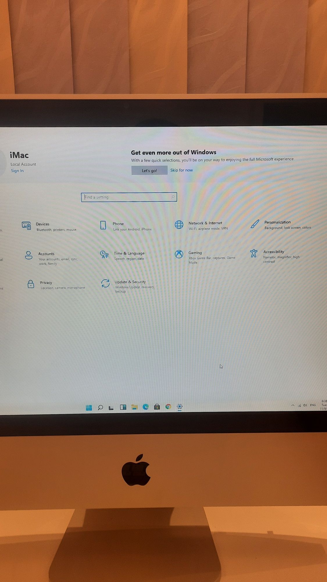 IMAC 21 с windows